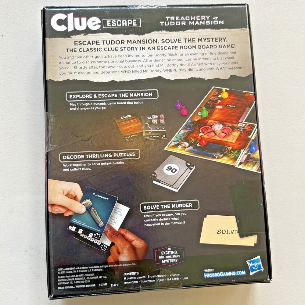 Clue Escape: Treachery at Tudor Mansion Board Game | New & Sealed - Picture 2 of 4